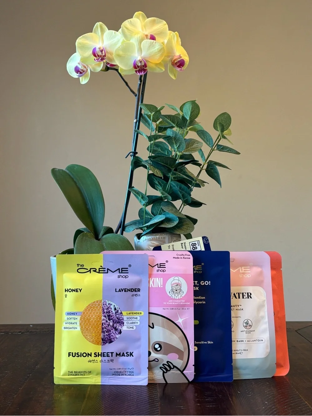 The Crème Shop Fusion Sheet Mask Set - Yellow Honey & Lavender
